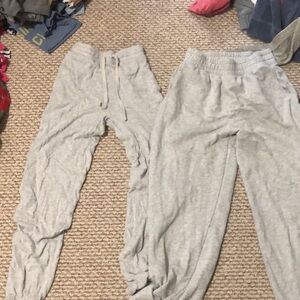 Aeropostale and American Eagle Light Gray Jogger Pants Bundle